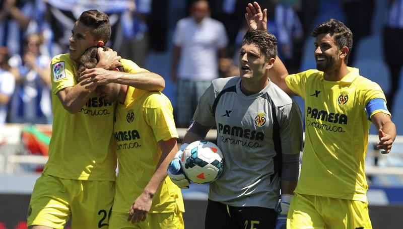 El Villarreal gana a la Real Sociedad y acaba sexto en liga