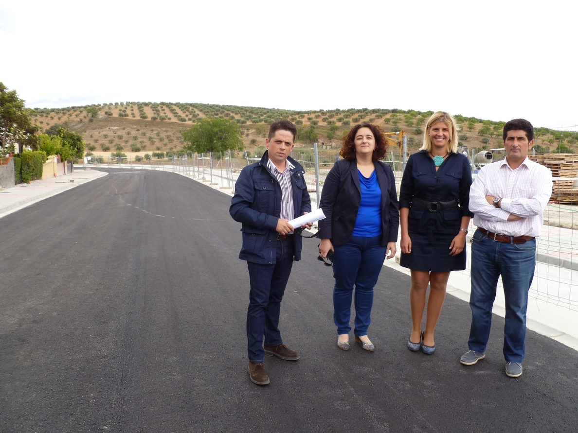 La Diputación avanza en Íllora en la remodelación de la avenida que llevará el nombre de Adolfo Suárez