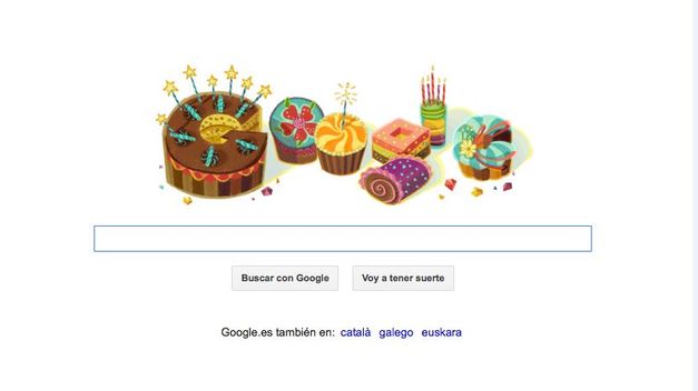 Google te felicita por tu cumpleaños con un doodle personalizado