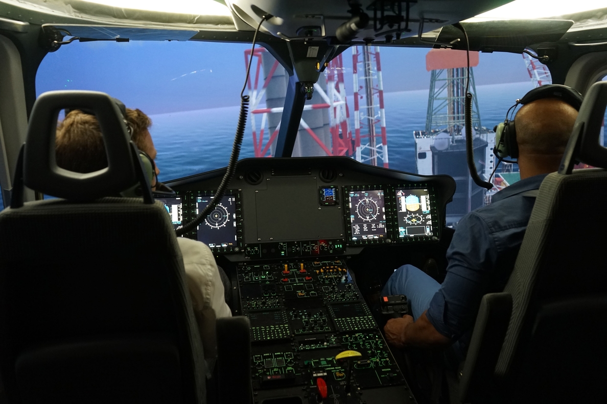 El simulador de Indra entrenará a los pilotos del helicóptero EC175 de Airbus