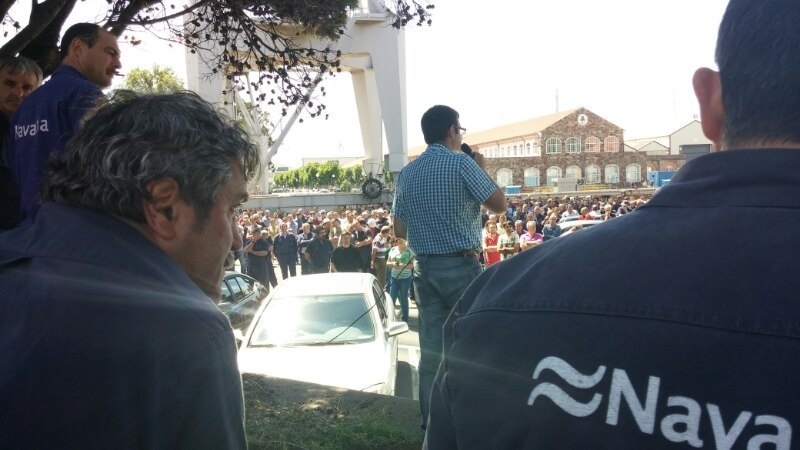 Trabajadores de Navantia reclaman ante la dirección en Ferrol carga de trabajo e información sobre encargos anunciados
