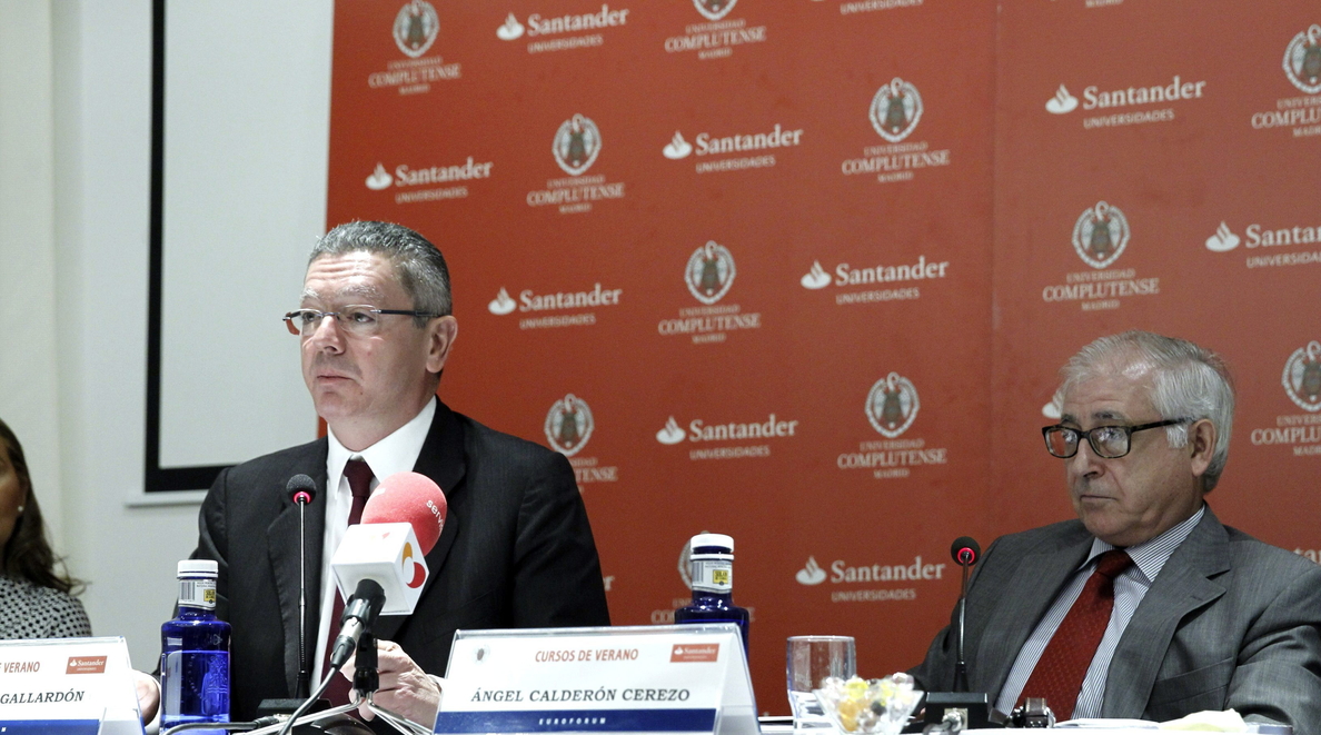 Gallardón dice que hay 25.000 millones de euros parados esperando resolución judicial