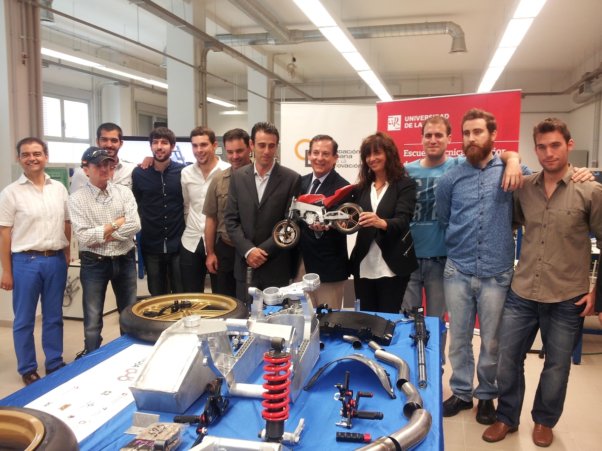 UniRioja-MotoStudent de la UR entra en la fase final de fabricación de piezas y montaje de la motocicleta de competición