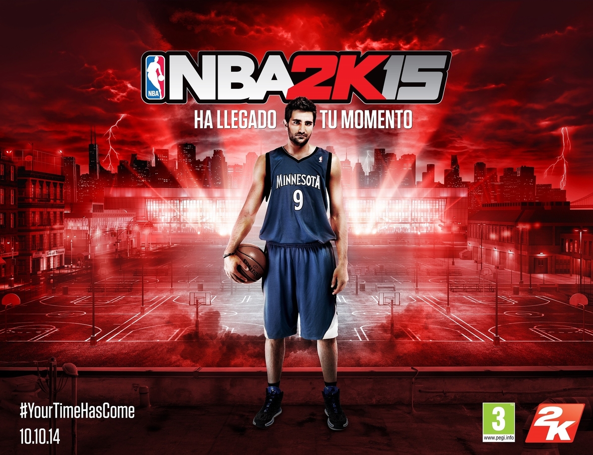 Ricky Rubio será la imagen en España del videojuego NBA 2K15