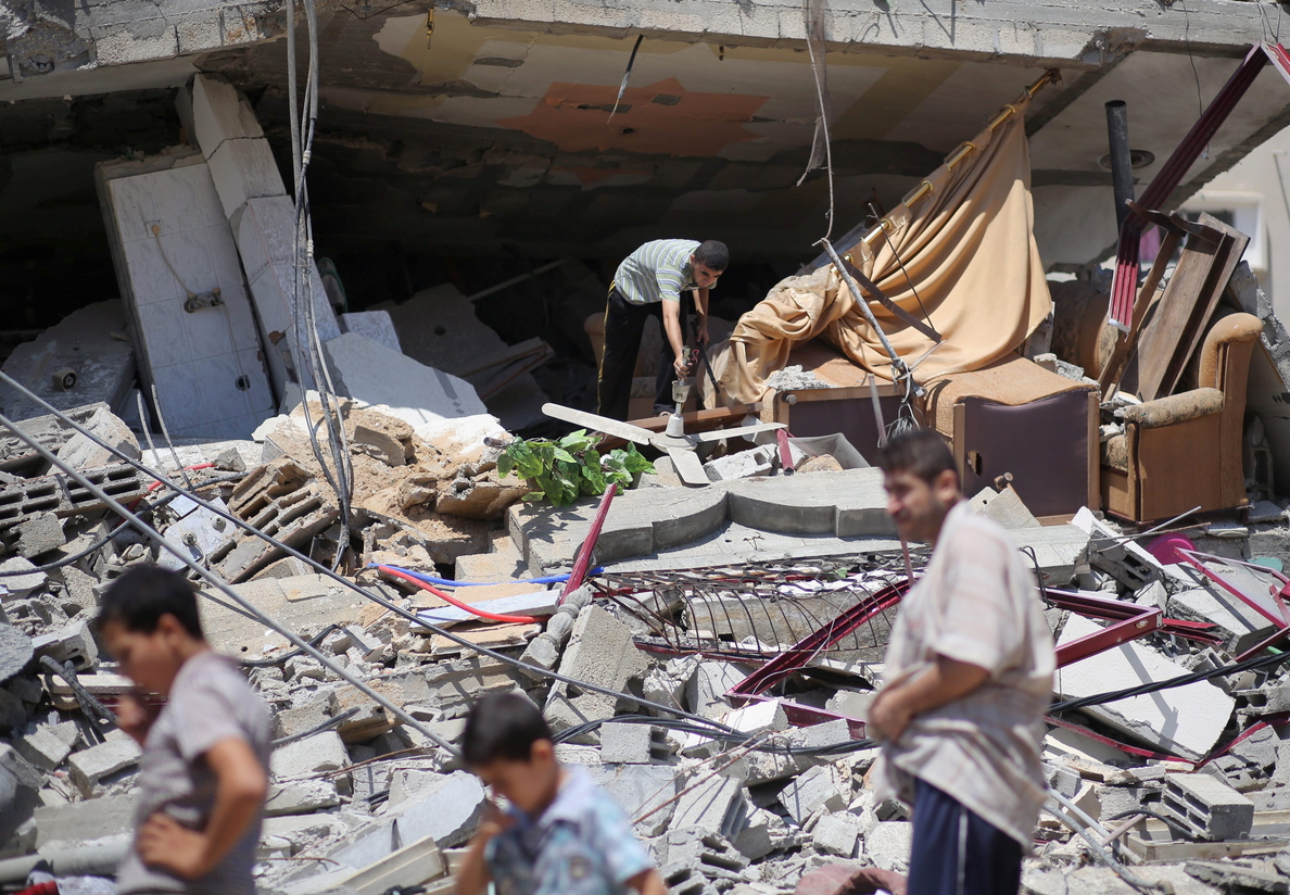 Una cuarta parte de la población de Gaza ha abandonado su hogar