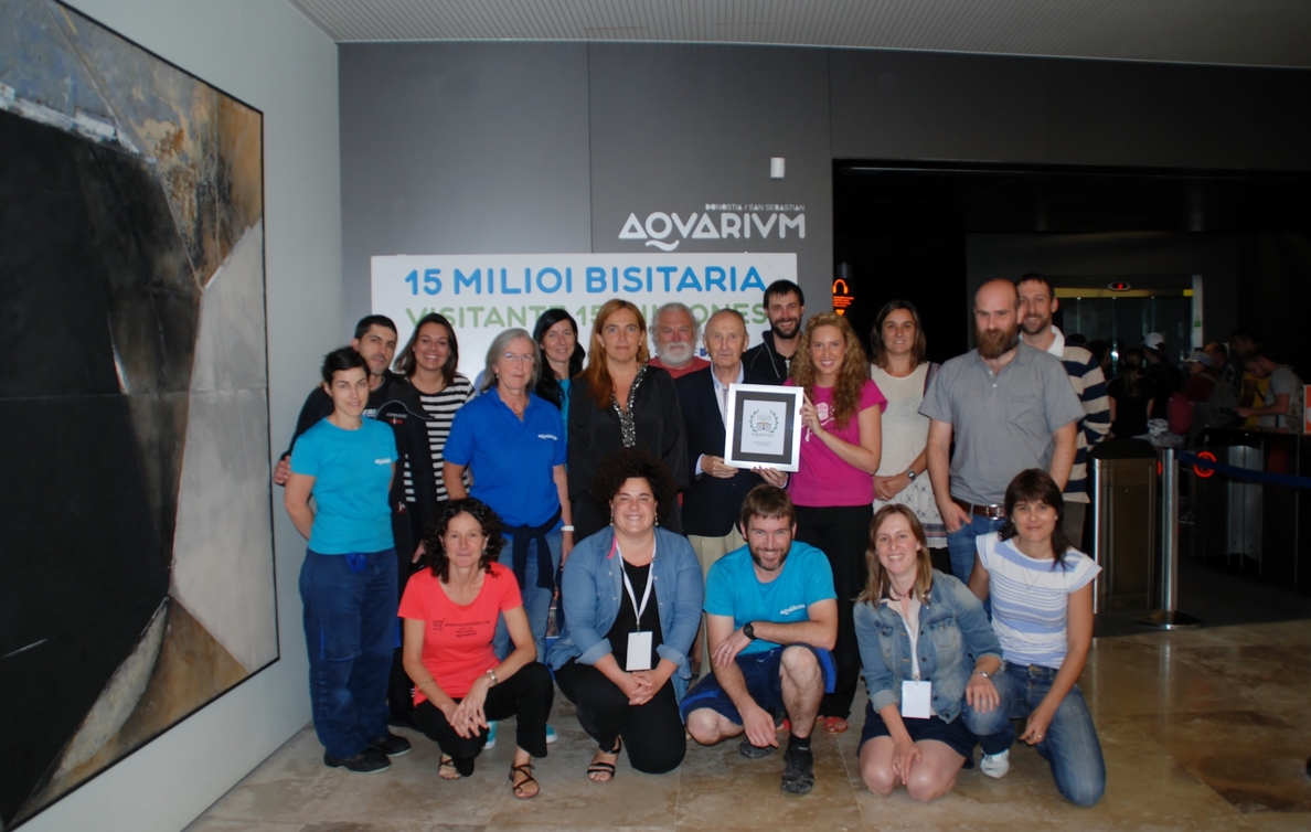 El Aquarium de San Sebastián recibe la placa »Travellers Choice» por su atractivo turístico