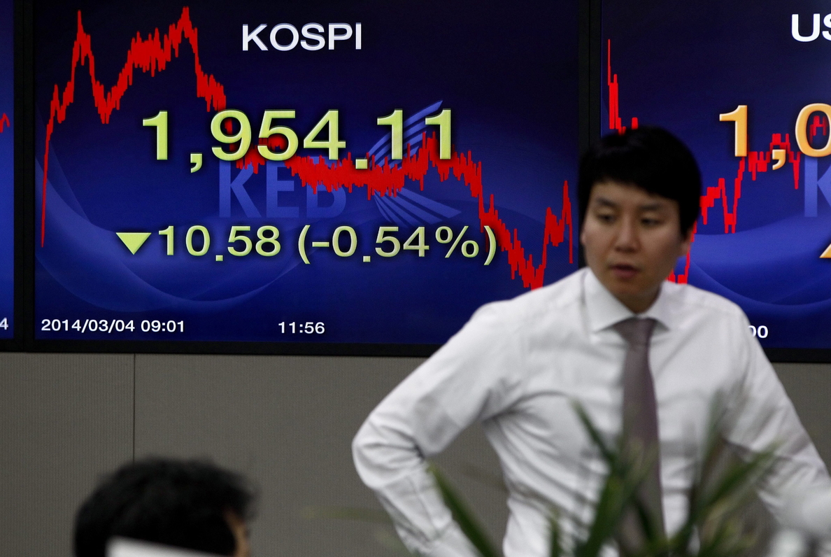 El Kospi surcoreano baja un 0,13 por ciento hasta los 2.065,10 puntos