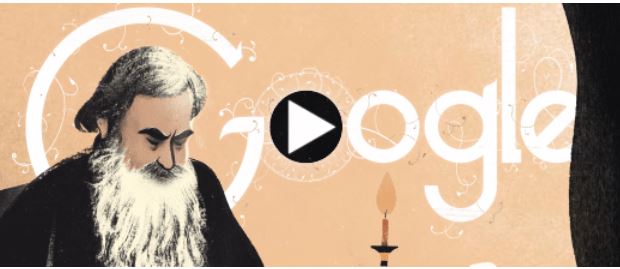 León Tolstoi y sus tres principales obras literarias, protagonizan el doodle de Google