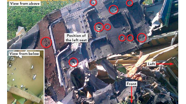 Aunque en el informe no se habla de proyectiles, la imagen pudo ser el impacto de un misil Buk