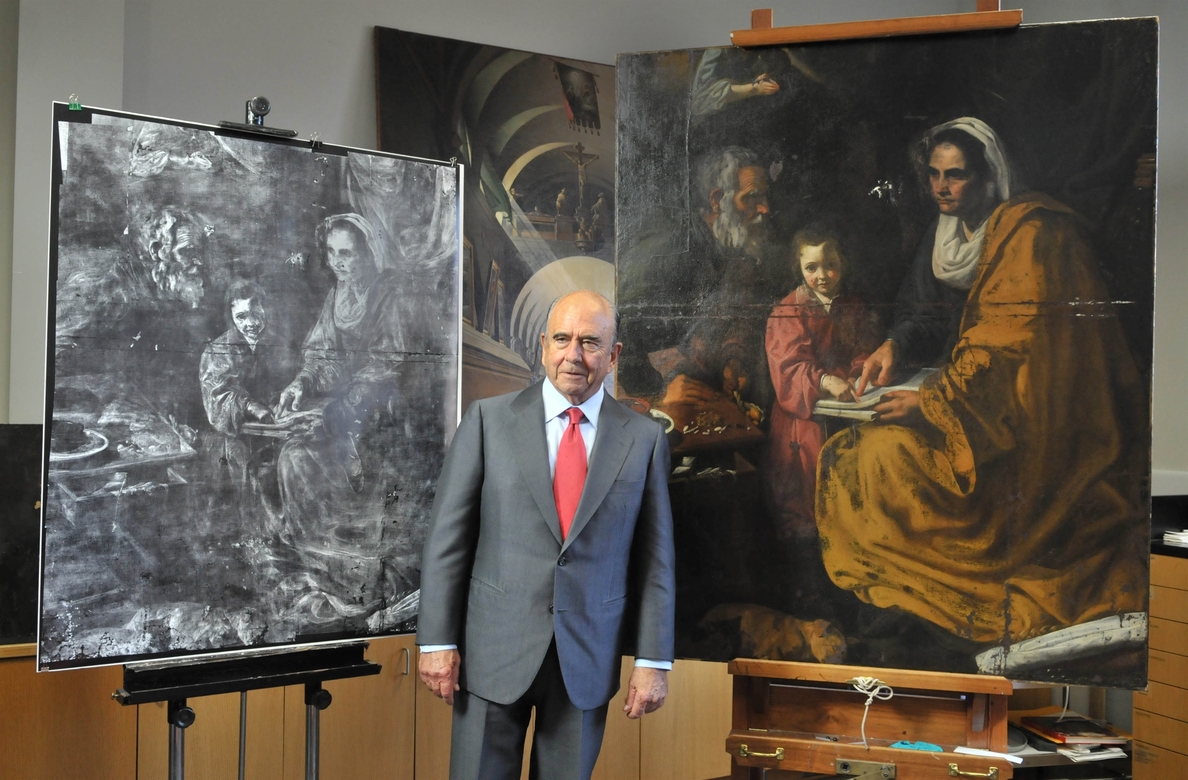 El banquero promovió también la cultura, con »La Educación de la Virgen», de Velázquez, como último proyecto