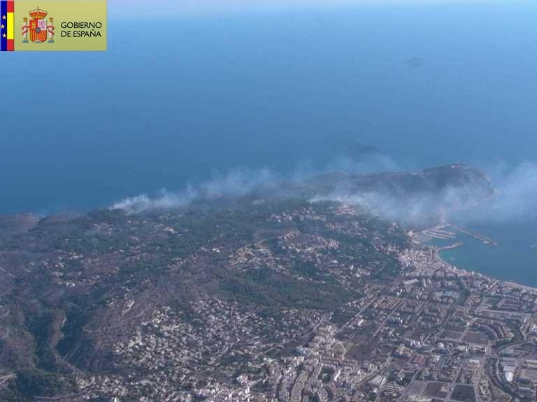 Controlado el incendio del Montgó en Alicante tras afectar a 444 hectáreas