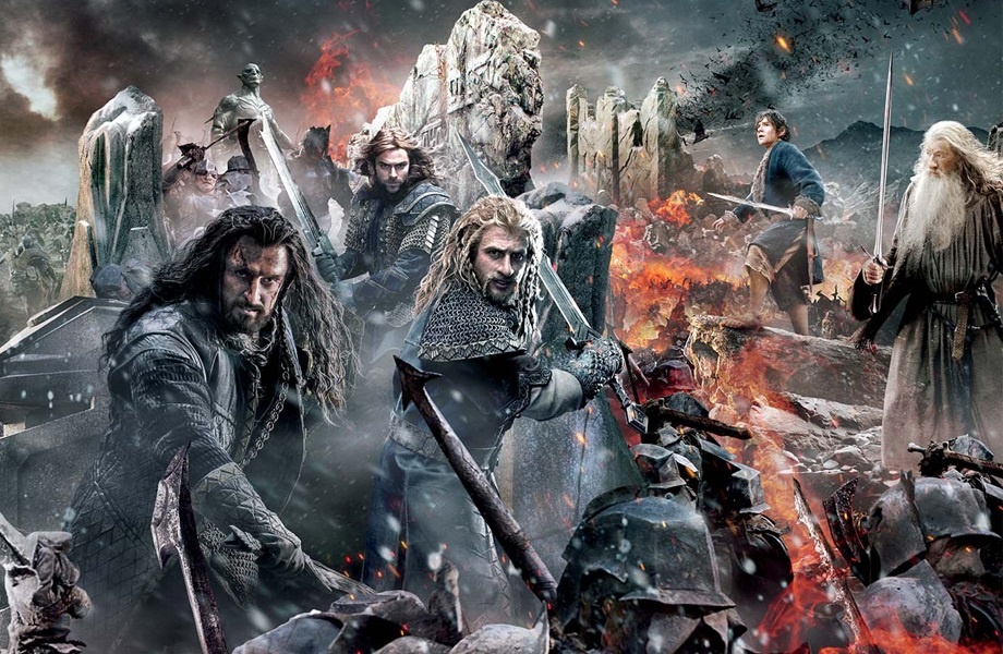 Colosal póster de El Hobbit: La batalla de los cinco ejércitos