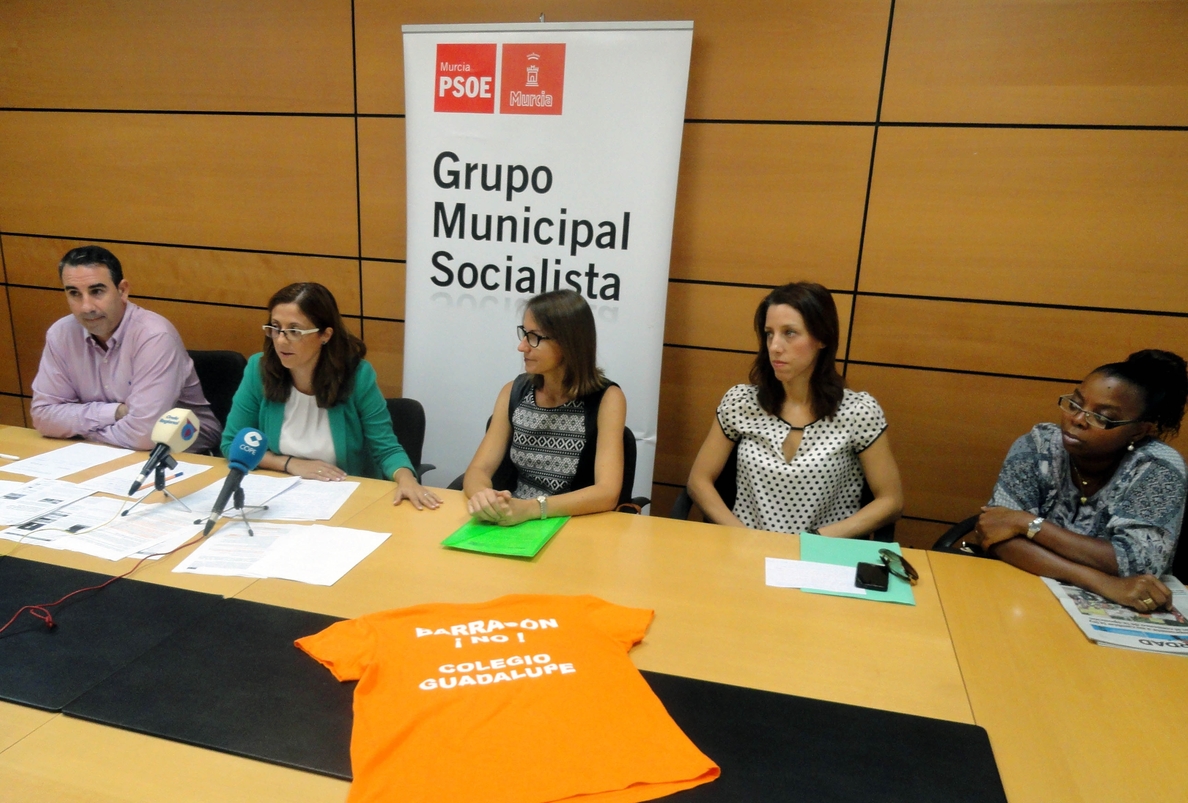 El PSOE de Murcia pedirá en Pleno soluciones para los alumnos del colegio Virgen de Guadalupe