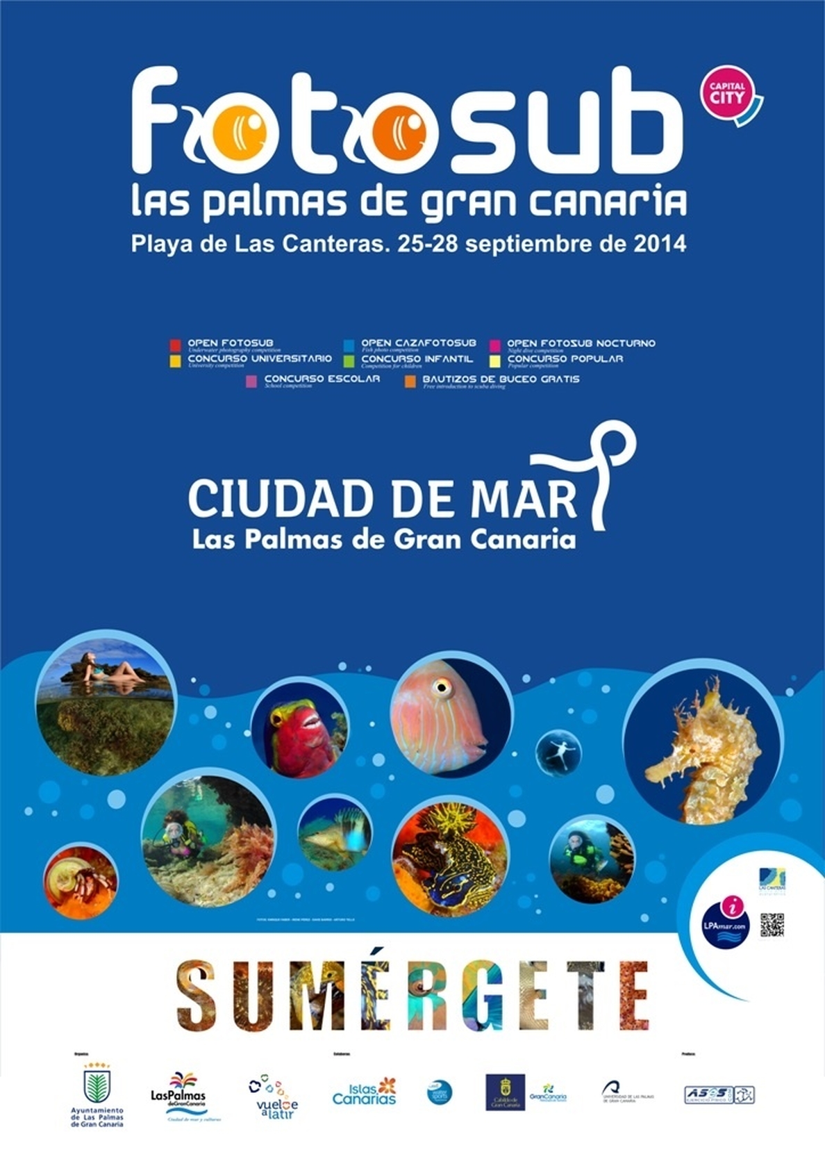 El Fotosub Las Palmas de Gran Canaria se celebra esta semana en la playa de Las Canteras