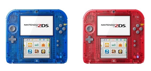 Nintendo anuncia Nintendo 2DS Transparente en color rojo y azul