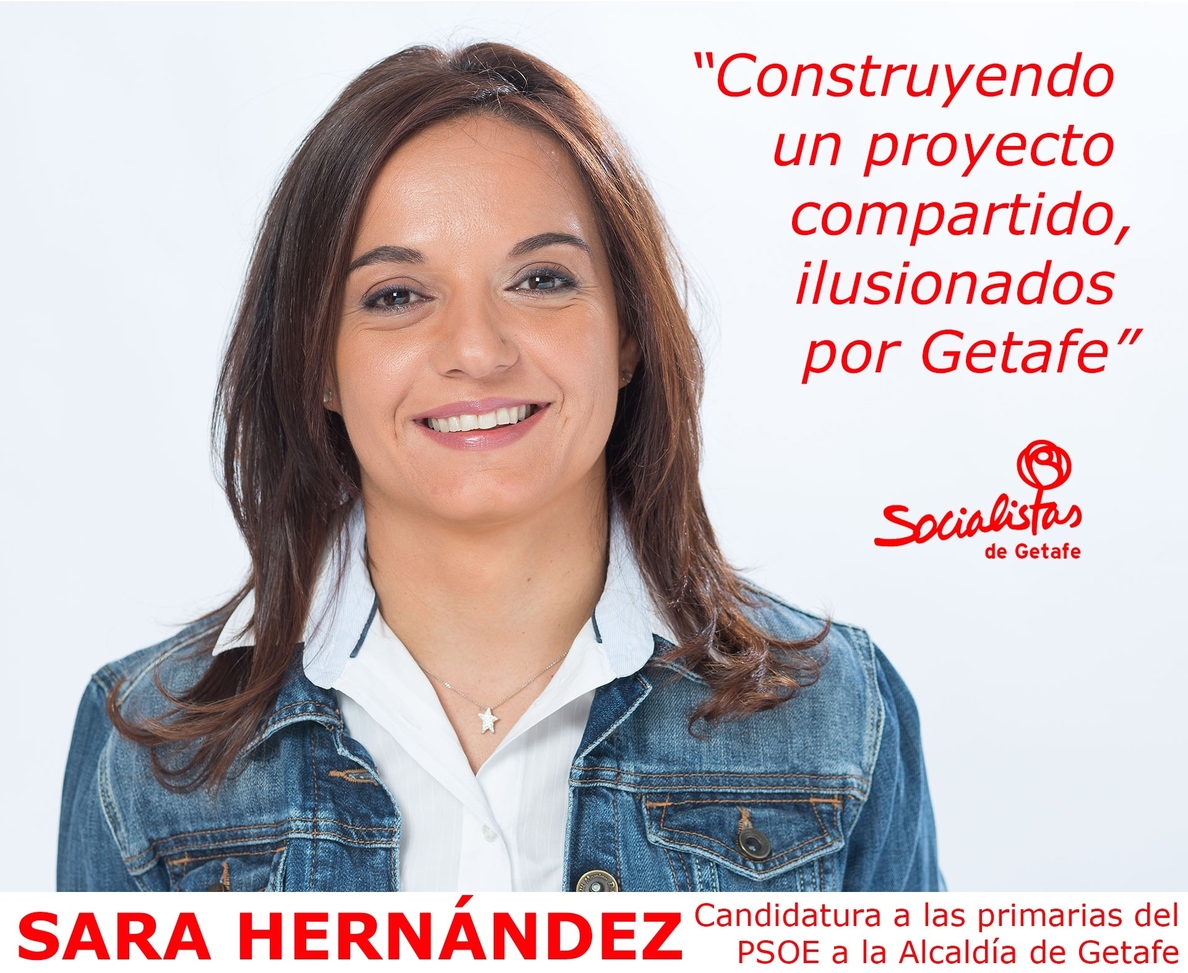La secretaria general del PSOE, Sara Hernández,  presenta su candidatura a las primarias