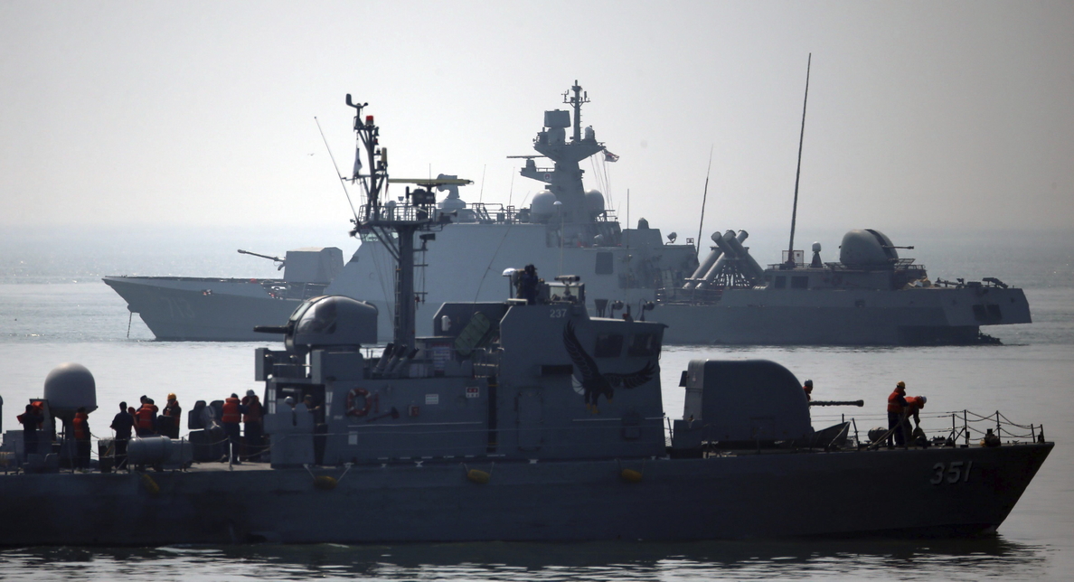 Patrulleras de las dos Coreas intercambian disparos en el Mar Amarillo