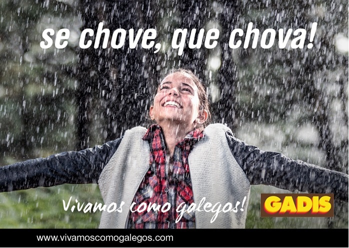 Gadis recibe el tercer premio nacional de publicidad en 2014 por el anuncio »Se chove, que chova»