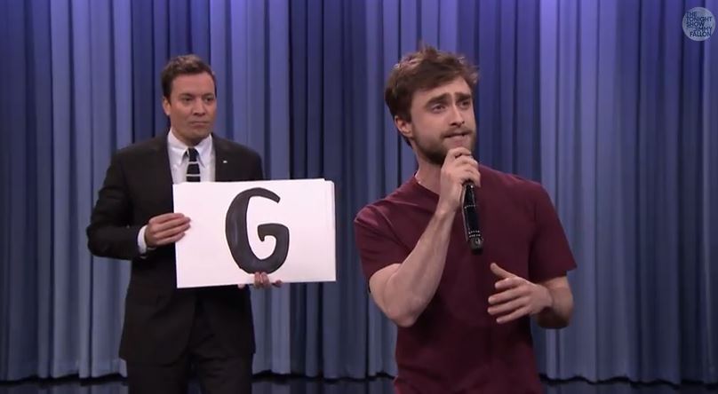 Daniel Radcliffe rapea en el show de Jimmy Fallon