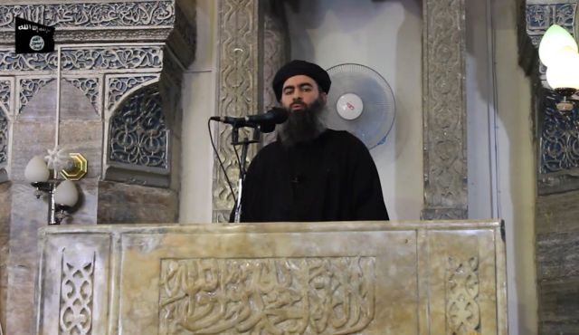 Abu Bakr al Baghdadi, el líder de EI, llamado el »jeque invisible»