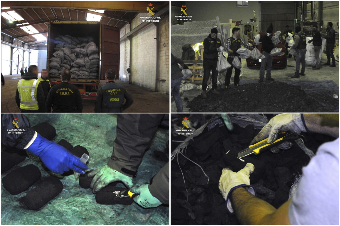 Nueve detenidos e intervenidos 390 kg. cocaína que llegaron al puerto de Gijón