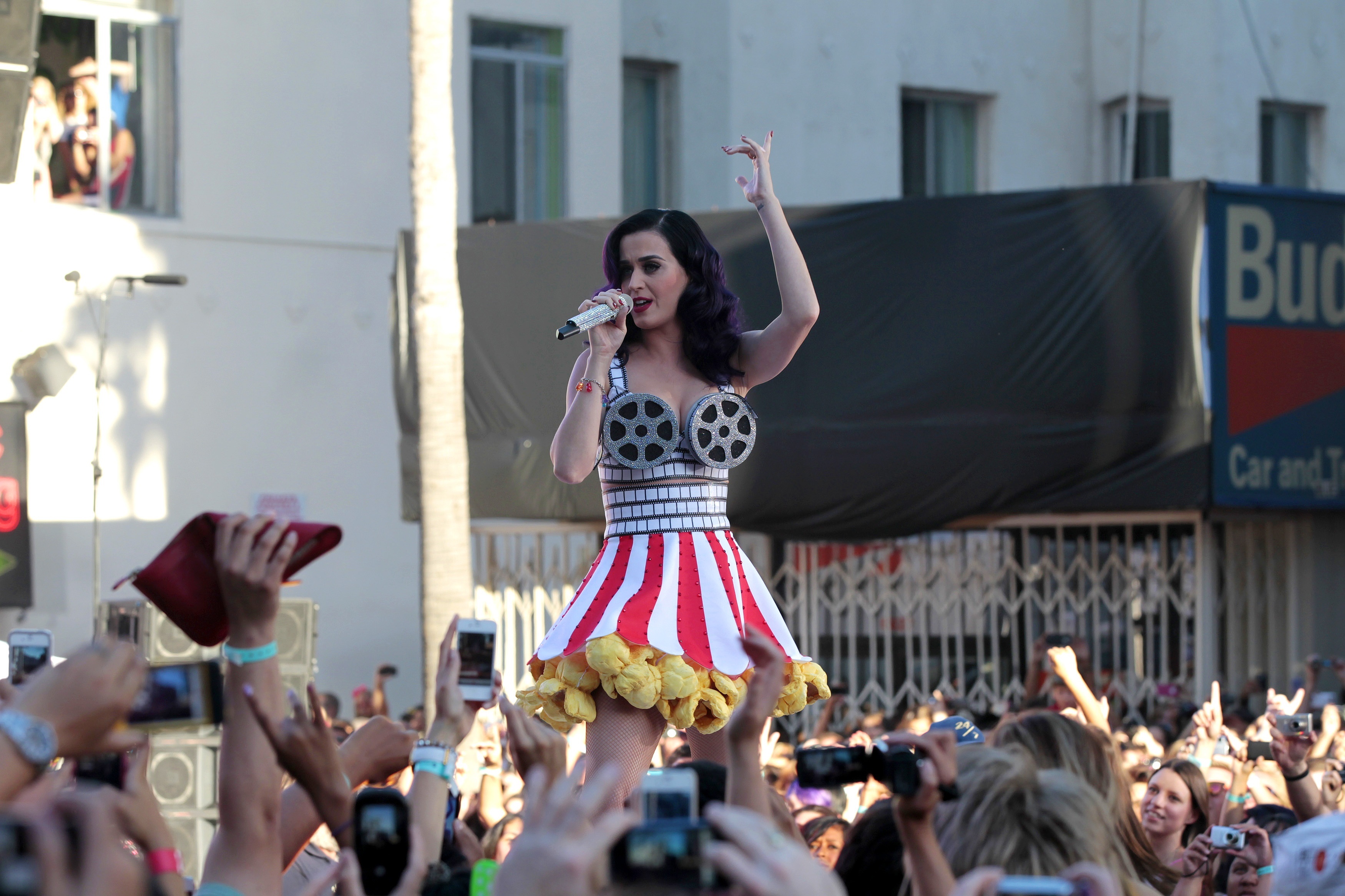 Katy Perry llegará al intermedio de la Super Bowl llena de purpurina y miles de gatitos