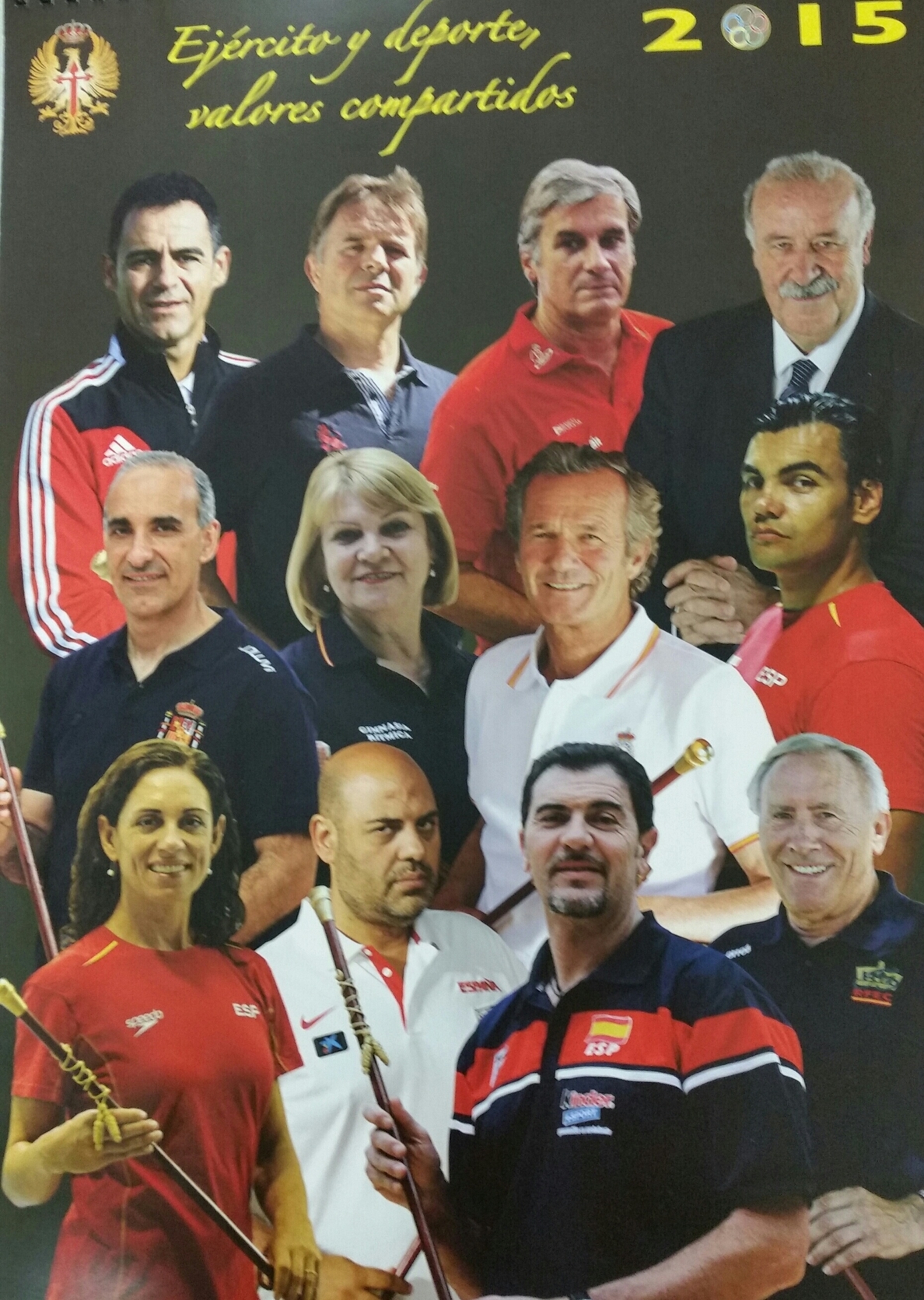 Del Bosque y otros seleccionadores españoles, protagonistas del calendario del Ejército de Tierra para 2015