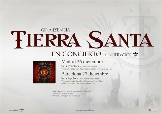 Tierra Santa despiden el año con conciertos en Madrid y Barcelona