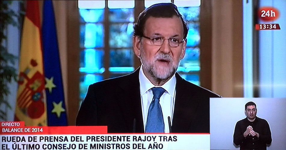 Rajoy hace balance del año centrándose en el empleo creado y en datos económicos