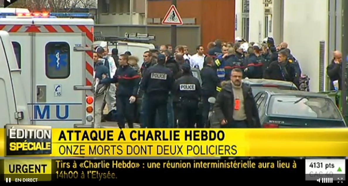 Hollande califica el ataque al semanario »Charlie Hebdo» de «excepcional barbarie»