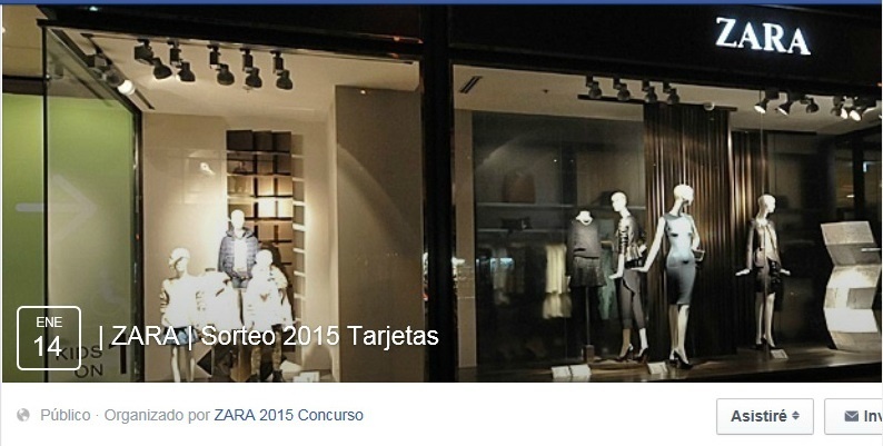 Inditex asegura que la promoción de tarjetas regalo de Zara en »Facebook» es una estafa