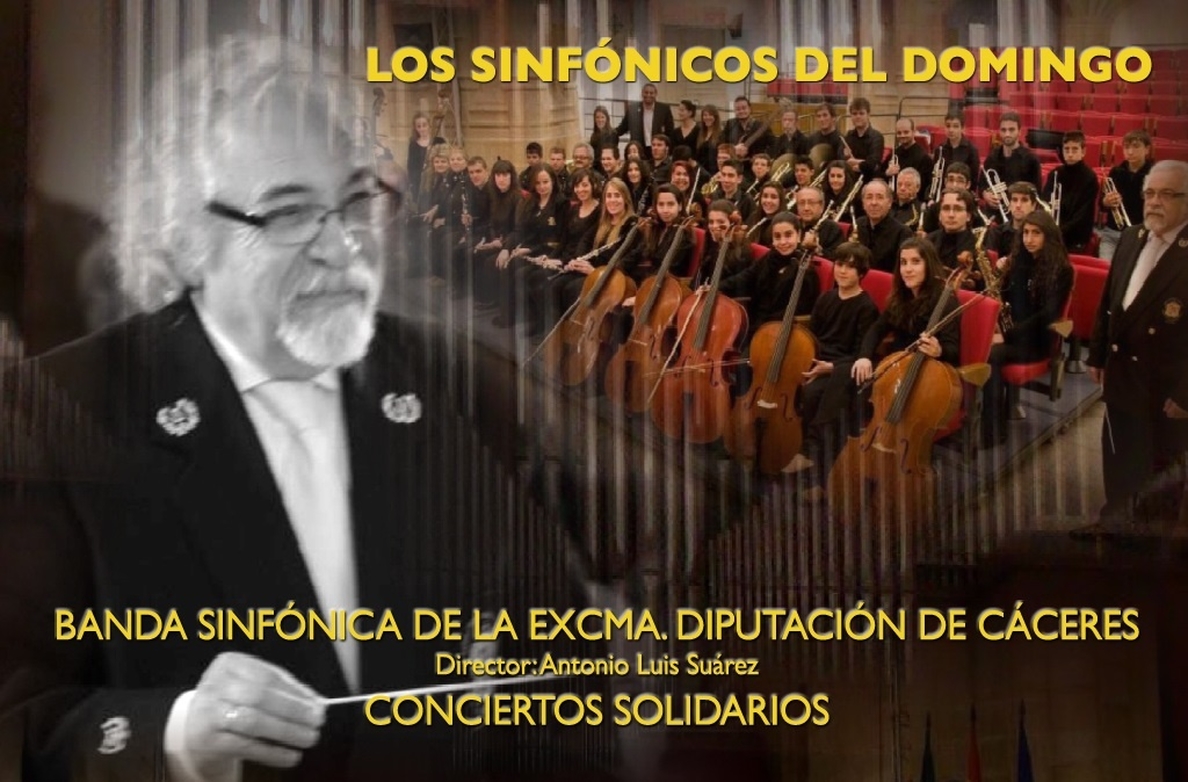 La Banda de la Diputación de Cáceres y Teresa Viejo ofrecen este domingo un espectáculo solidario de música y cuentos