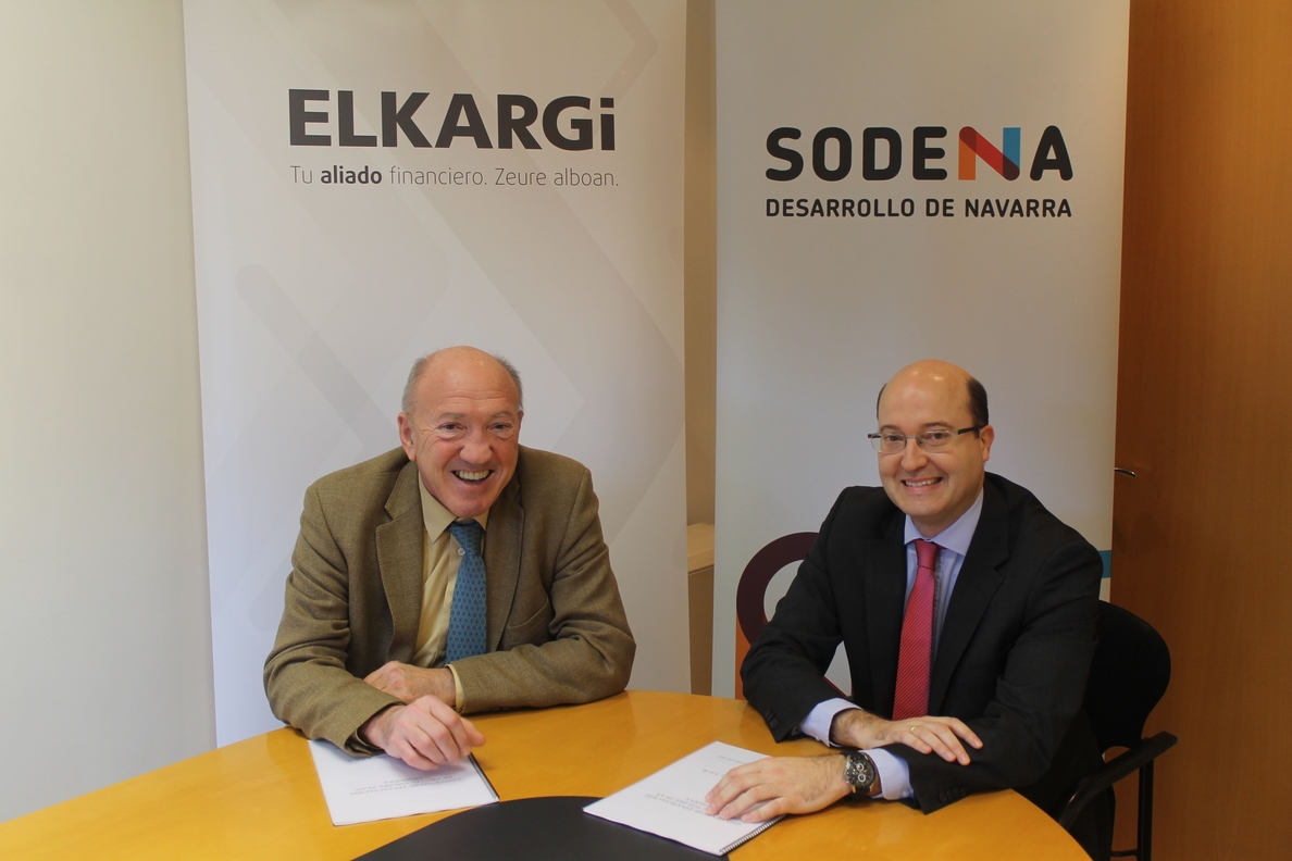 Sodena y la sociedad avalista Elkargi firman un convenio para facilitar la financiación de las pymes navarras