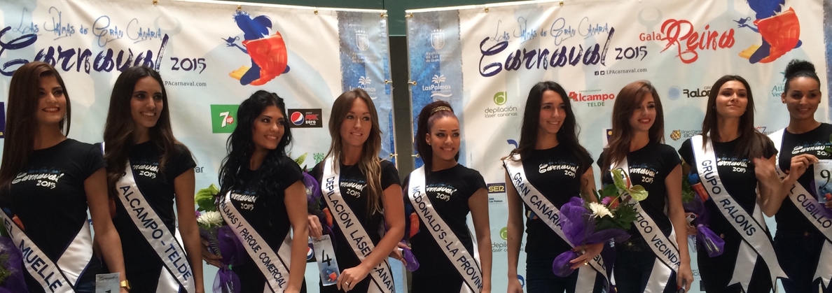 Cardona invita a las candidatas a Reina del Carnaval de Las Palmas de Gran Canaria a disfrutar del momento