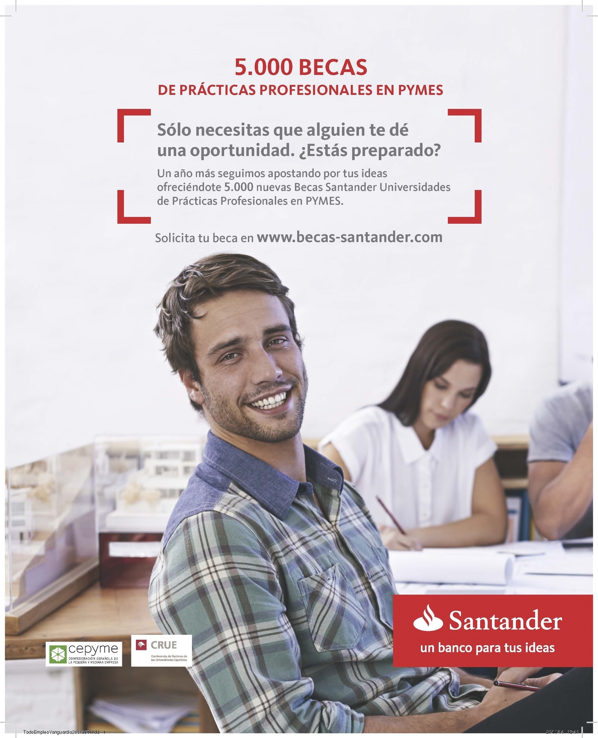 Más de 1.200 universitarios extremeños solicita una beca Santander para prácticas remuneradas en pymes