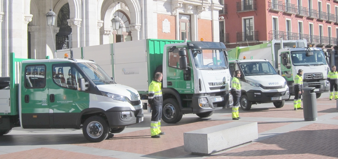 Servicio de Limpieza de Valladolid incorpora seis nuevos vehículos a su flota, a los que próximamente se sumarán dos más