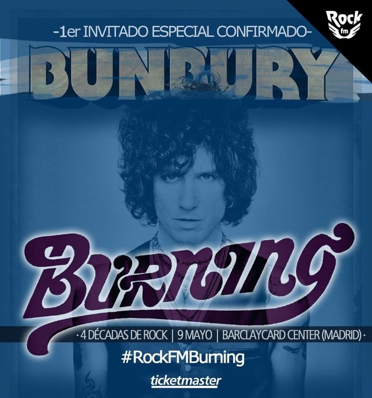 Bunbury, primer invitado del concierto del 40 aniversario de Burning en Madrid