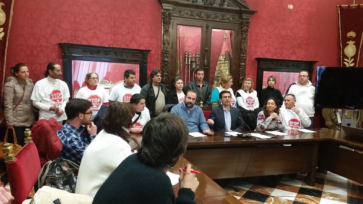 PSOE, IU y UPyD pedirán en pleno que Granada sea declarada »Municipio libre de desahucios»
