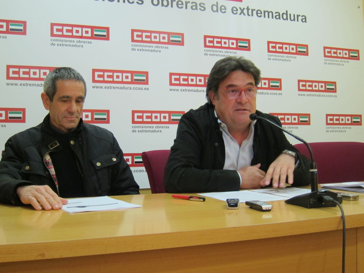 CCOO traslada a todos los partidos sus propuestas de políticas «alternativas» para «mejorar la situación» de Extremadura