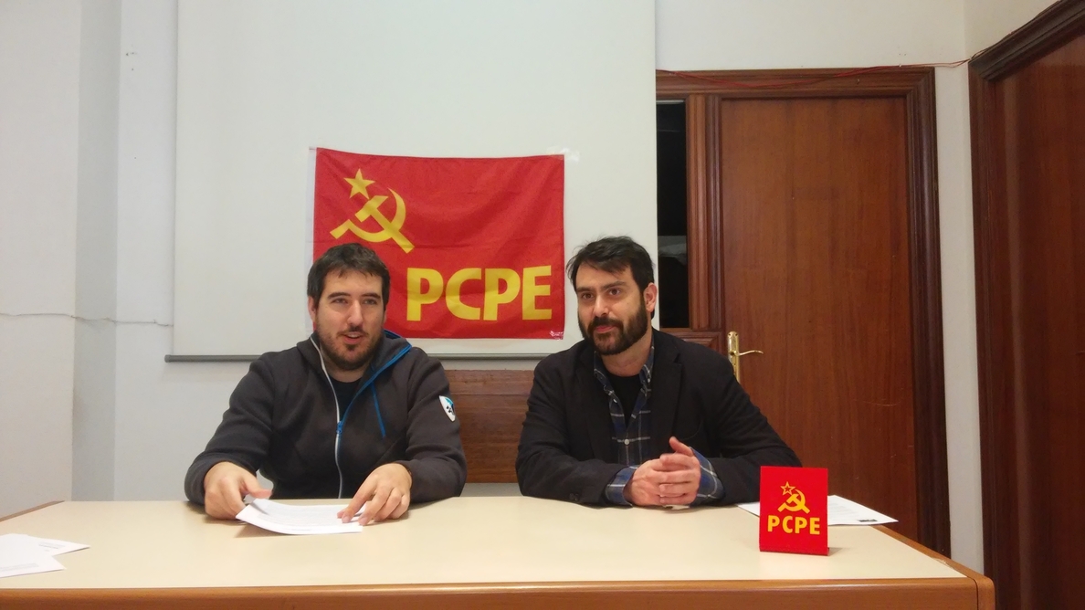 Ástor García y Carlos Martínez, candidatos del PCPE de La Rioja a las elecciones del 24 de mayo