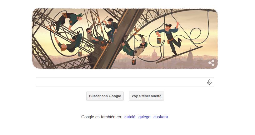 Google celebra el 126 aniversario de la Torre Eiffel en su último doodle