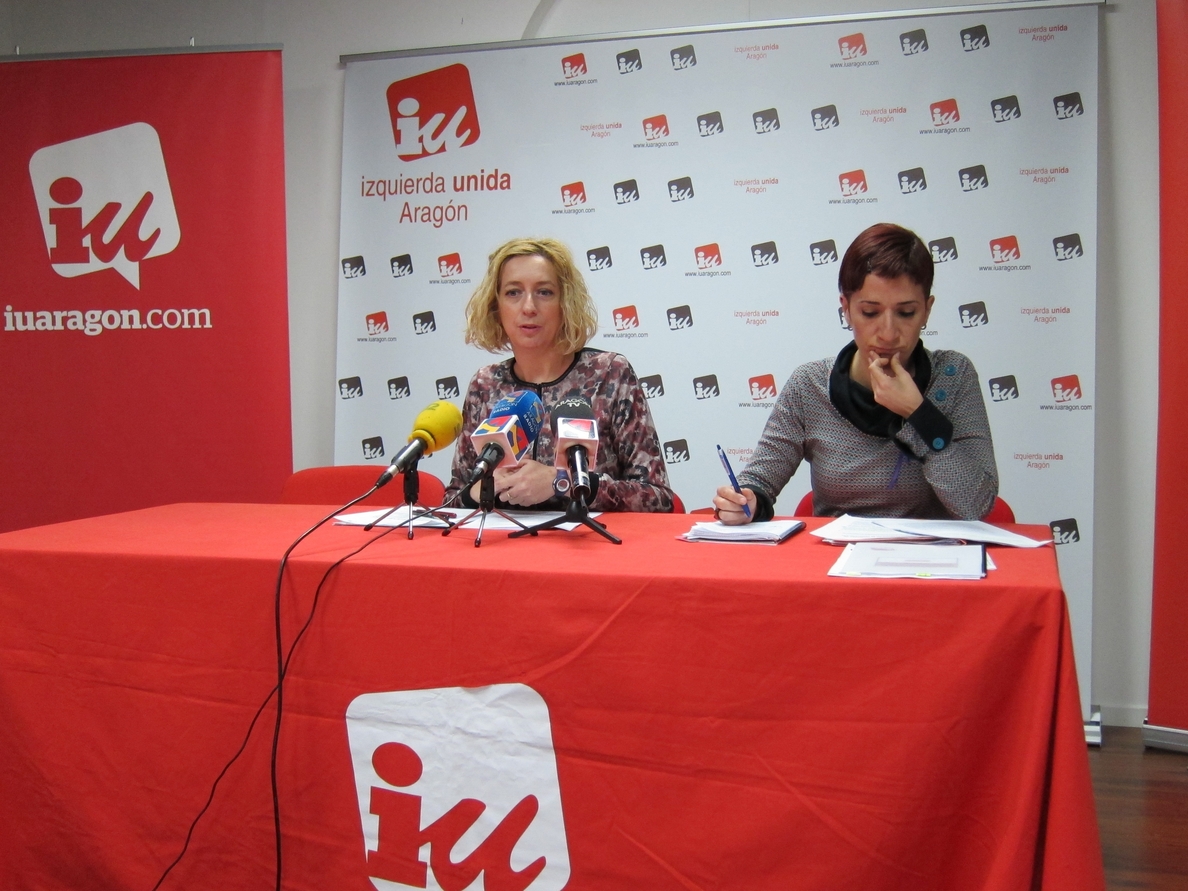 IU Aragón critica la «falta de voluntad política» del Gobierno para incluir cláusulas sociales en los contratos