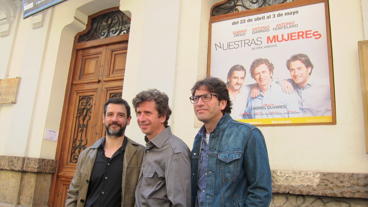Gabino Diego, Antonio Garrido y Antonio Hortelano se sinceran en el Talia con un thriller de humor negro