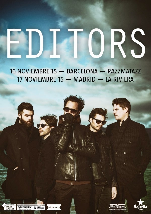 Editors actuarán en noviembre en Barcelona y Madrid