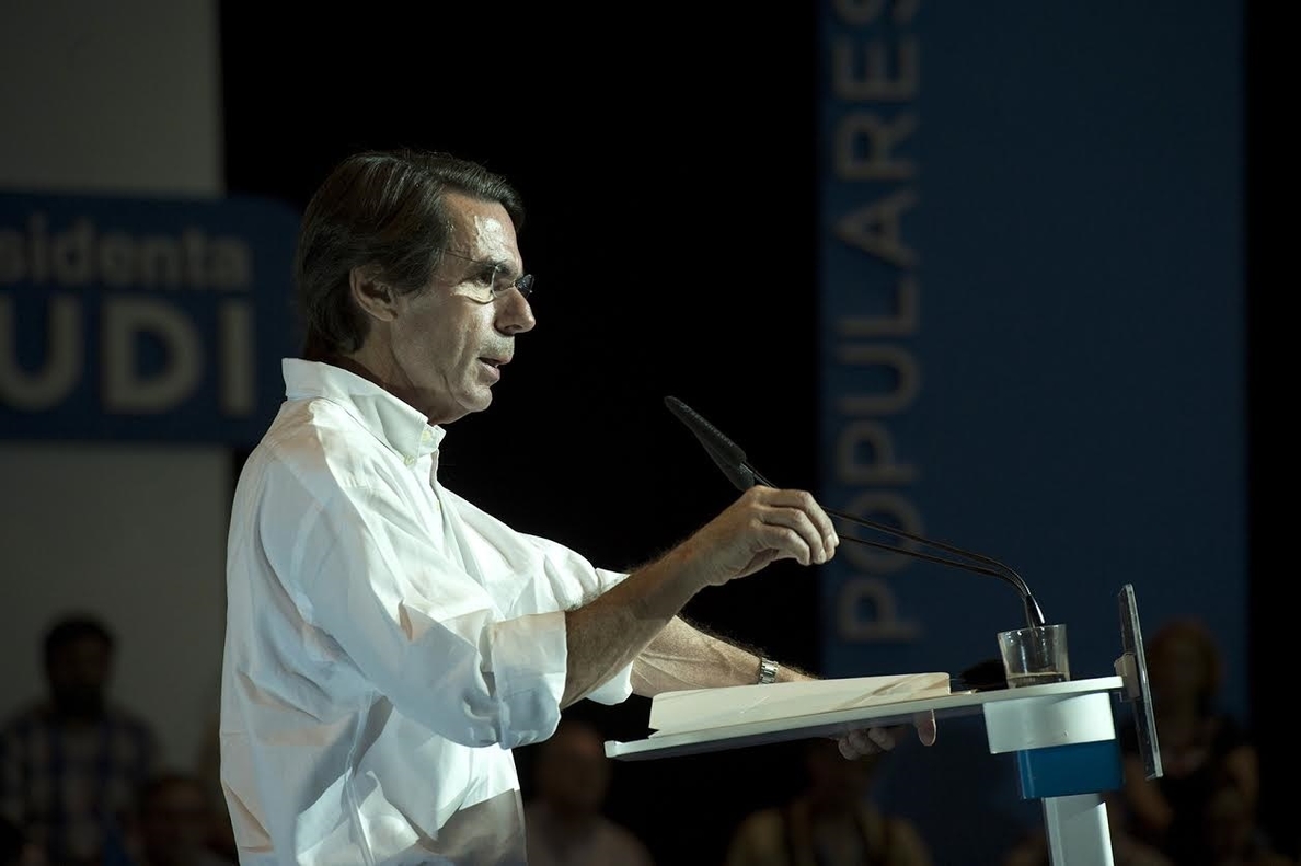 Aznar interviene este jueves en un mitin en Logroño