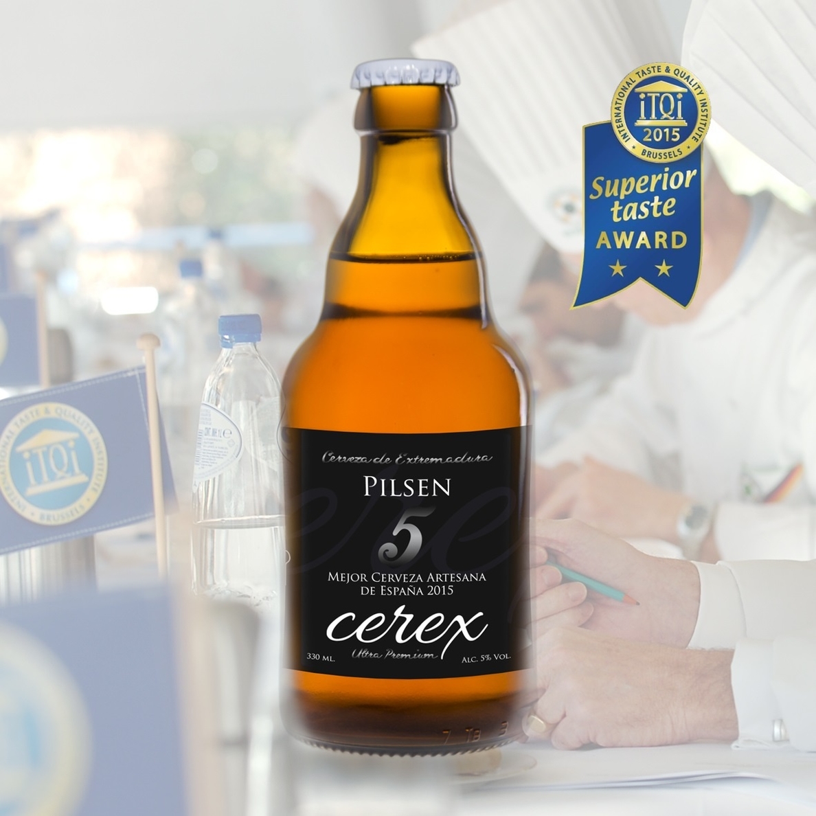 La cerveza extremeña Cerex Pilsen obtiene dos estrellas de oro en los Superior Taste Awards de Bruselas