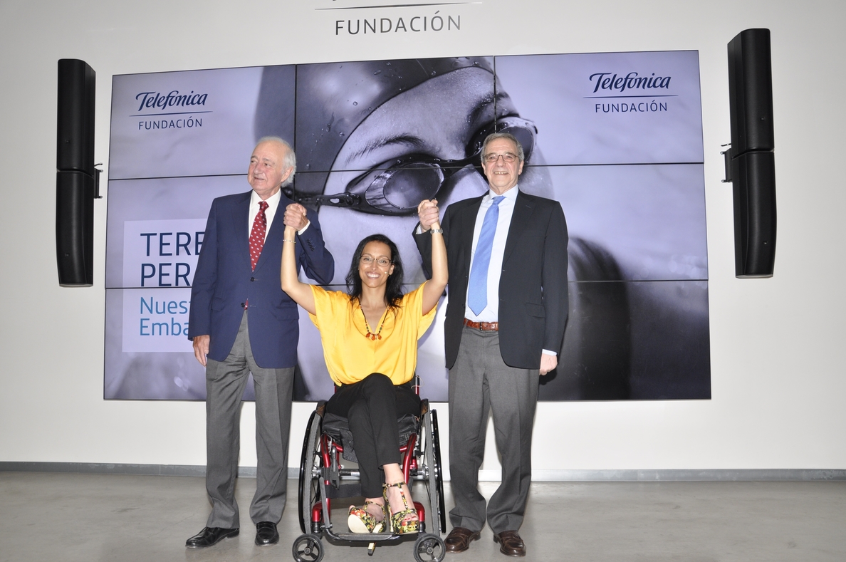 Natación.Teresa Perales ficha como embajadora de la Fundación Telefónica para «trasladar la idea de que todo es posible»
