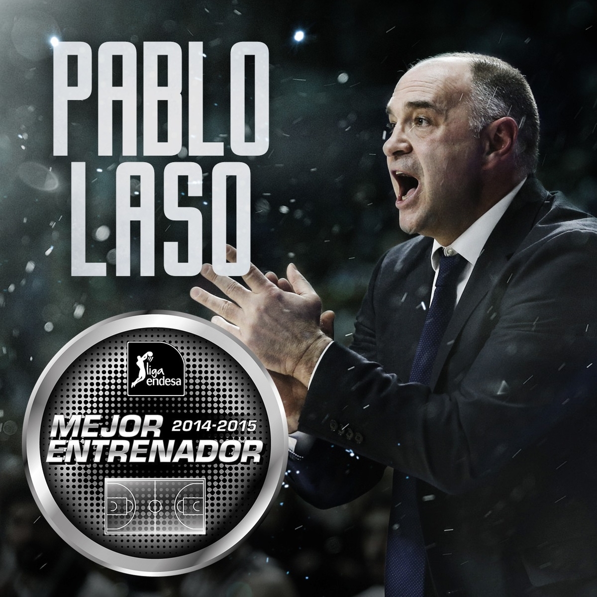 Pablo Laso, nombrado mejor entrenador de la temporada
