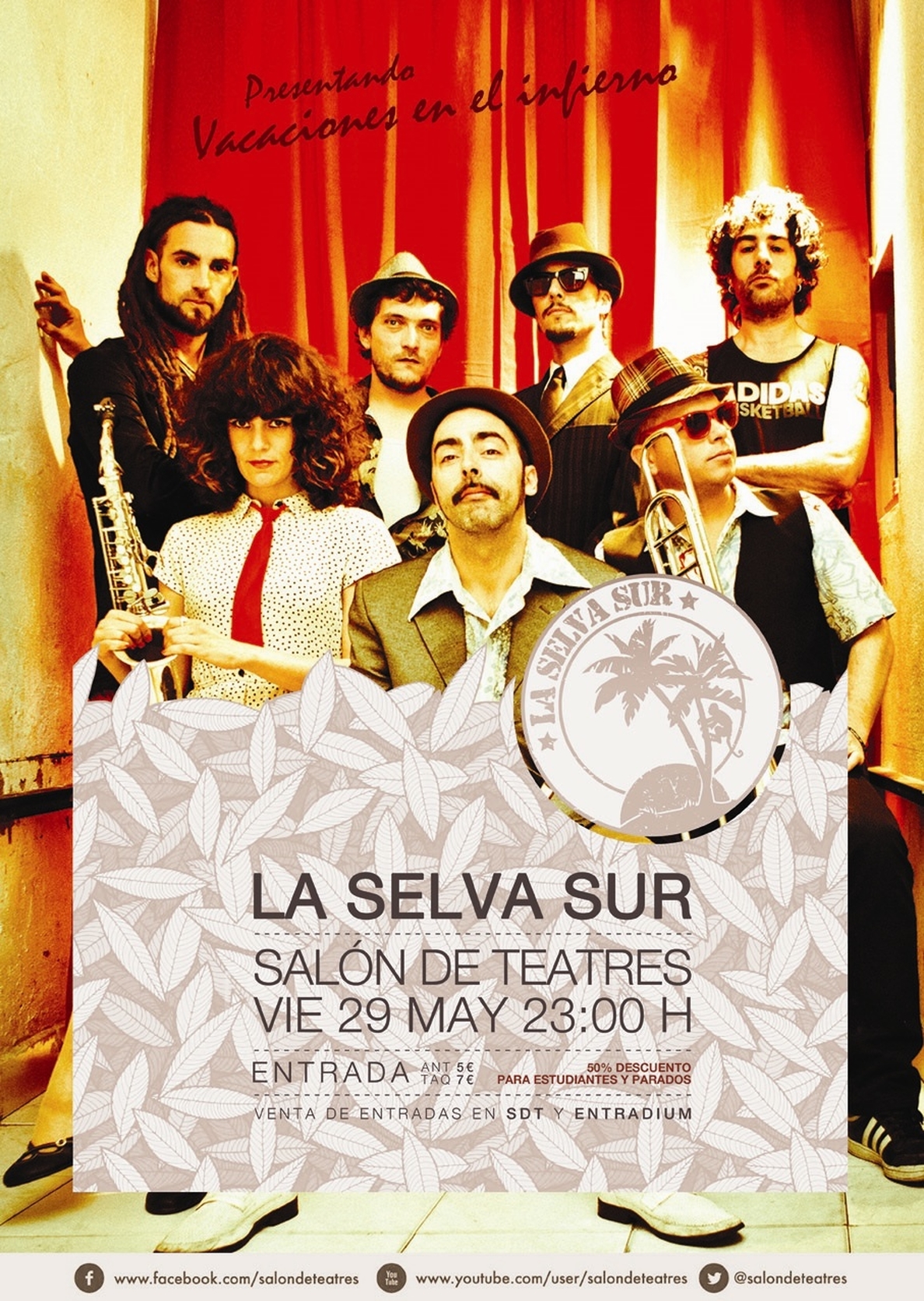 La banda sevillana La Selva Sur actuará en Almendralejo (Badajoz) este próximo viernes