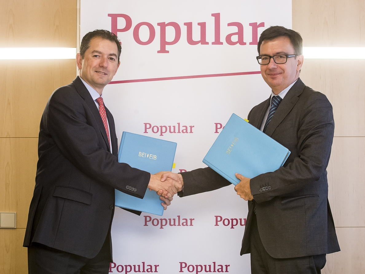Banco Popular y el BEI ponen 1.000 millones de euros a disposición de las pymes